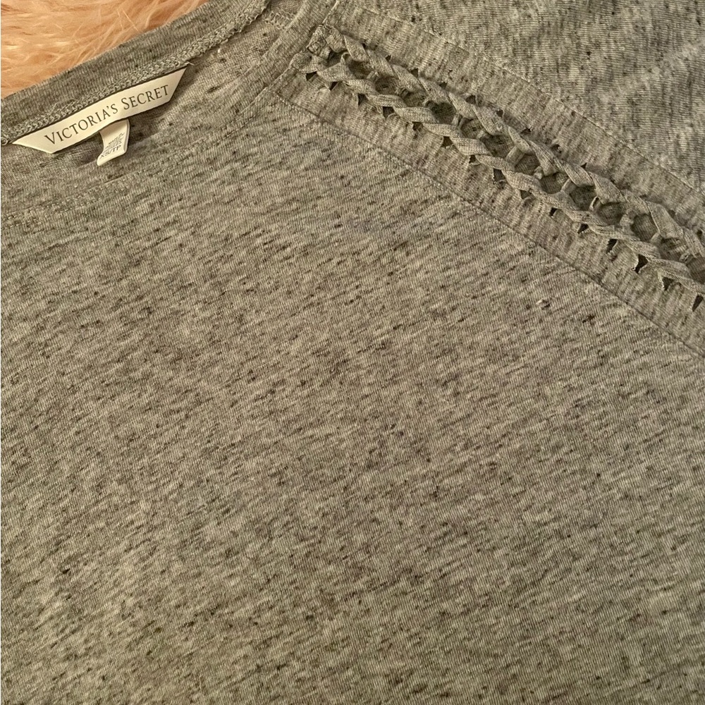 Victoria’s Secret Sheer Grey Beach Cover-Up Tee
